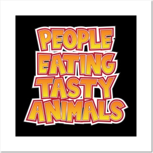 People Eating Tasty Animals Posters and Art